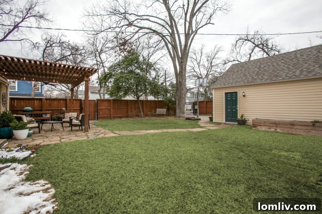 Inviting backyard space, perfect for relaxation