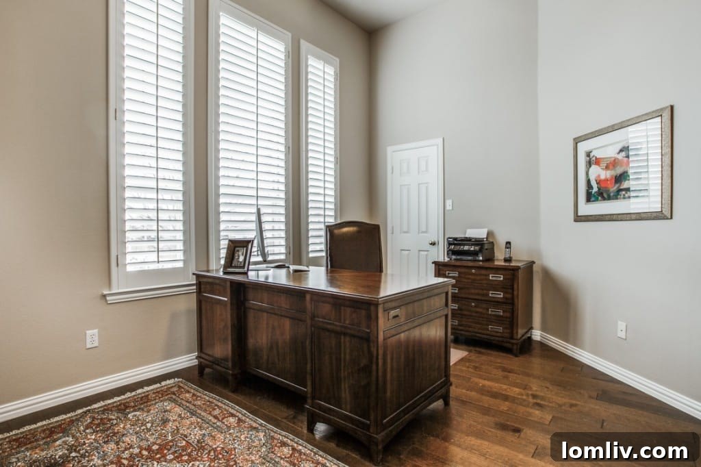 A close-up of the kitchen island, showcasing the quality of materials and the spacious layout.