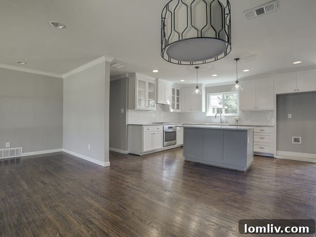 The Remodeled Ranch Driving Midway Hollow's Boom 7 Dining Area Leading into the Gourmet Kitchen