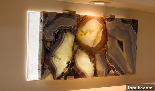 Rock Solid Insights From Allied Stone 3 Antolini showroom at Allied Stone featuring backlit gemstone surfaces for luxury projects