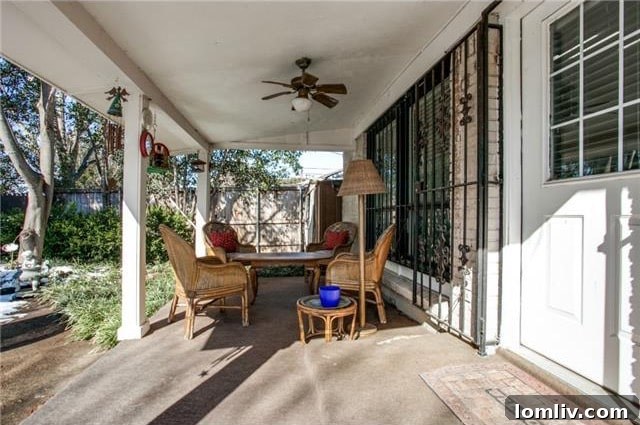 Spacious Covered Patio and Backyard Area at 3714 Crown Shore Dr