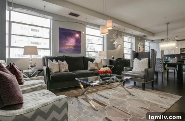 Dining Area and Views 1505 Elm Dallas