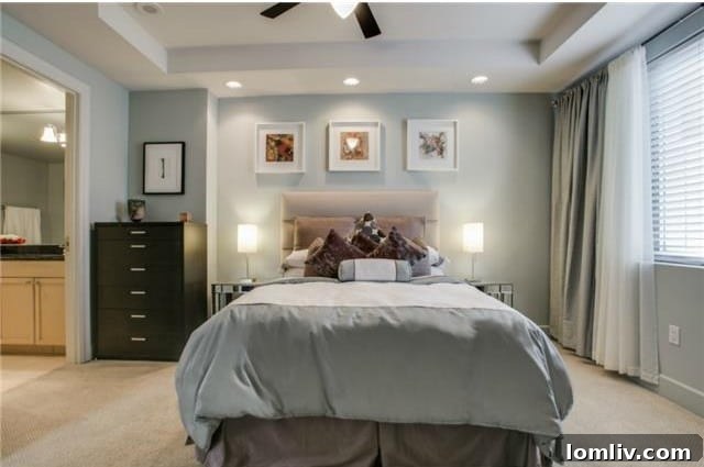 Master Bedroom with Fireplace 1505 Elm