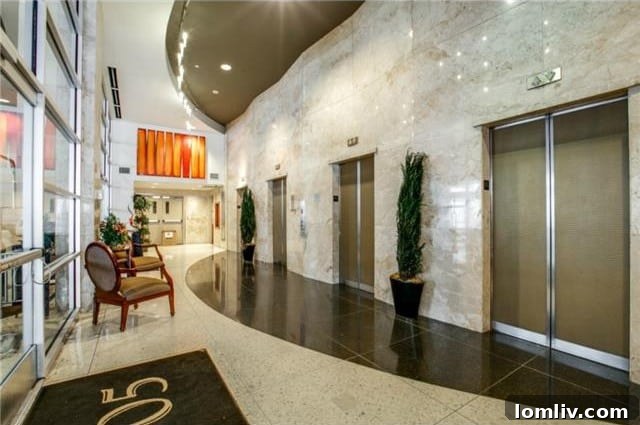 Grand Lobby of 1505 Elm Street Condos