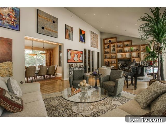 Elegant Living Room at 10427 Lennox Lane