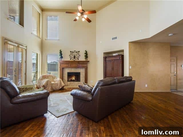 Cozy Family Room with Fireplace at 1957 Hathaway Lane