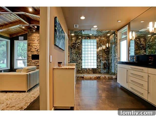 Opulent Master Bathroom with High-End Finishes