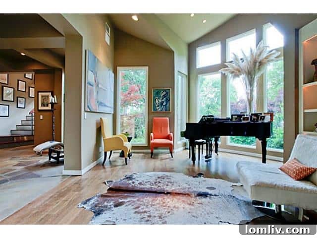 Elegant Formal Living Room at 6831 Fisher Road Estate