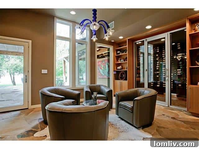 Climate-Controlled Wine Closet with Cork Floor