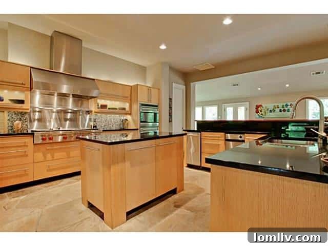 Modern Gourmet Kitchen with Commercial-Grade Appliances