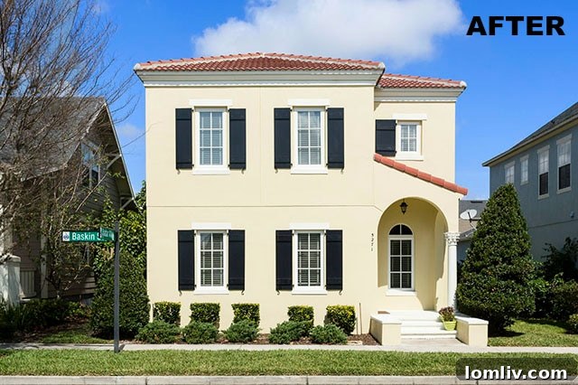 After professional real estate photography by Harry Lim: A vibrant and appealing house exterior that led to a quick sale.