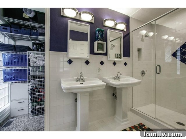 2225 Stevens Woods Elegant Master Bathroom with Modern Touches