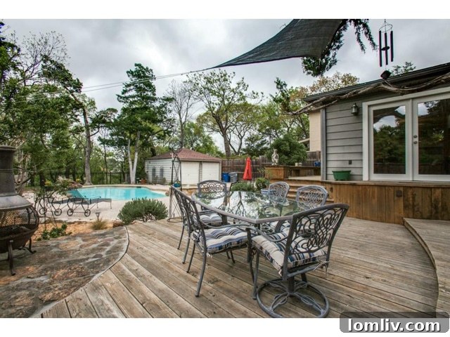 2225 Stevens Woods Expansive Deck Overlooking the Backyard