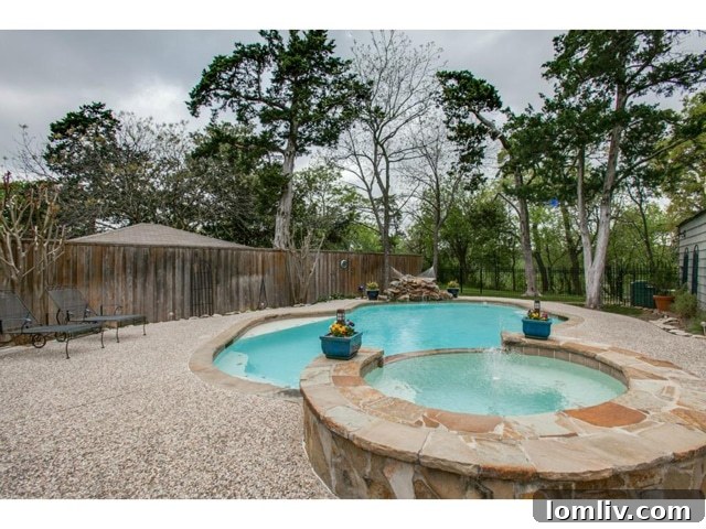 2225 Stevens Woods Sparkling Free-Form Swimming Pool