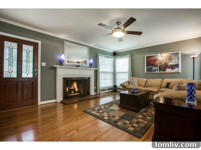 2225 Stevens Woods Spacious Living Room - Midcentury Modern Home