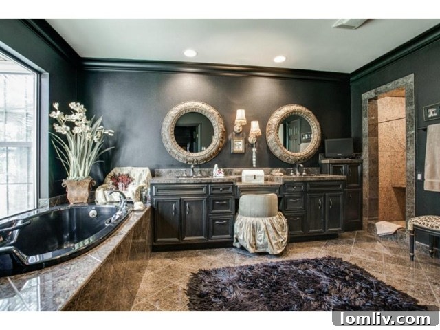 Elegant Master Bath with Dual Vanities and Soaking Tub