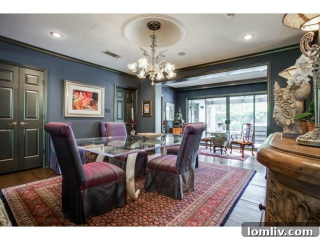 Inviting Formal Dining Room at 6701 Inwood with Natural Light