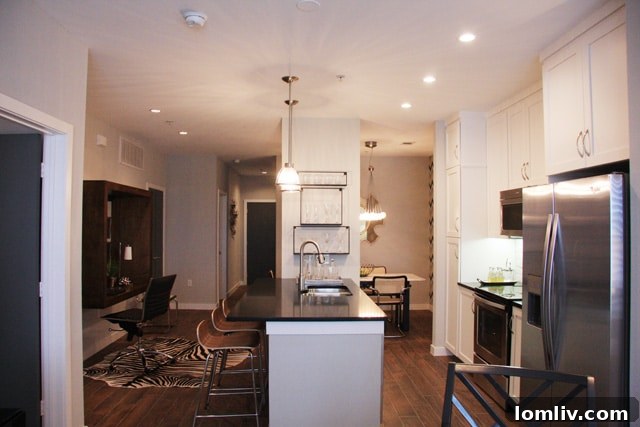 Shelby Residences modern kitchen and dining area with stylish finishes
