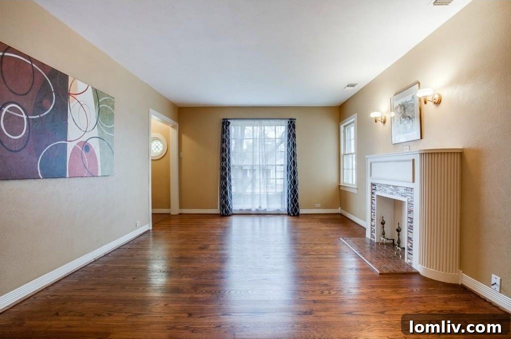Decorative Fireplace in West Kessler Home