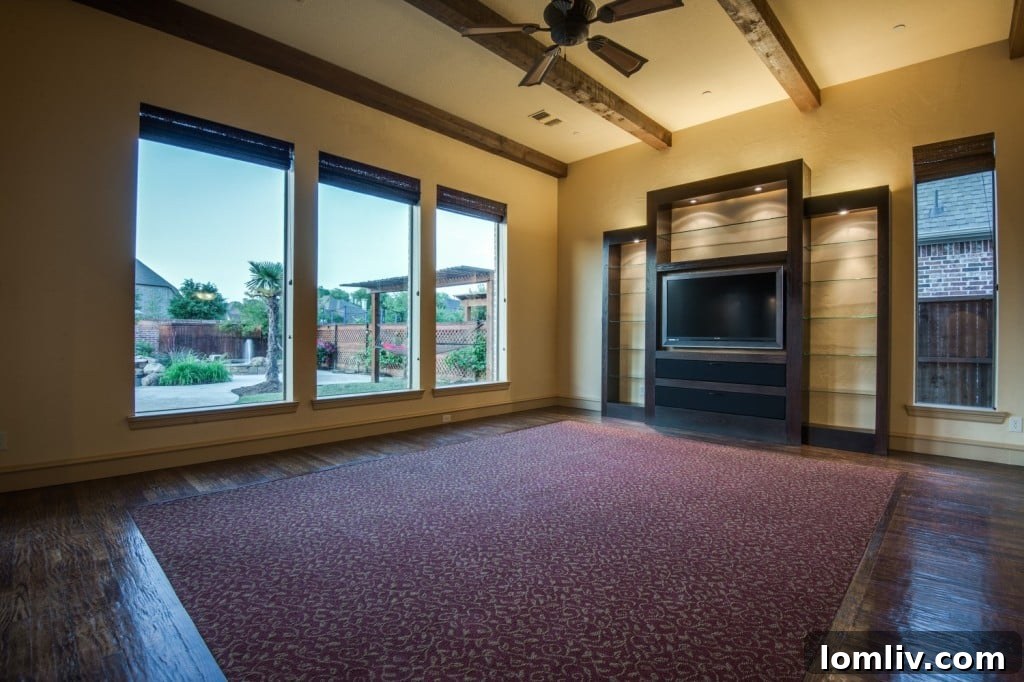 Cozy Family Room with Built-in Entertainment, 904 Thornbury Ct