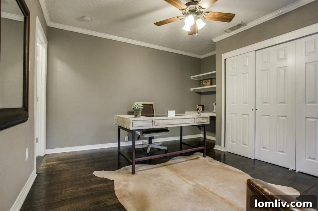 Master Bedroom - Hardwood Floors and Warm Decor