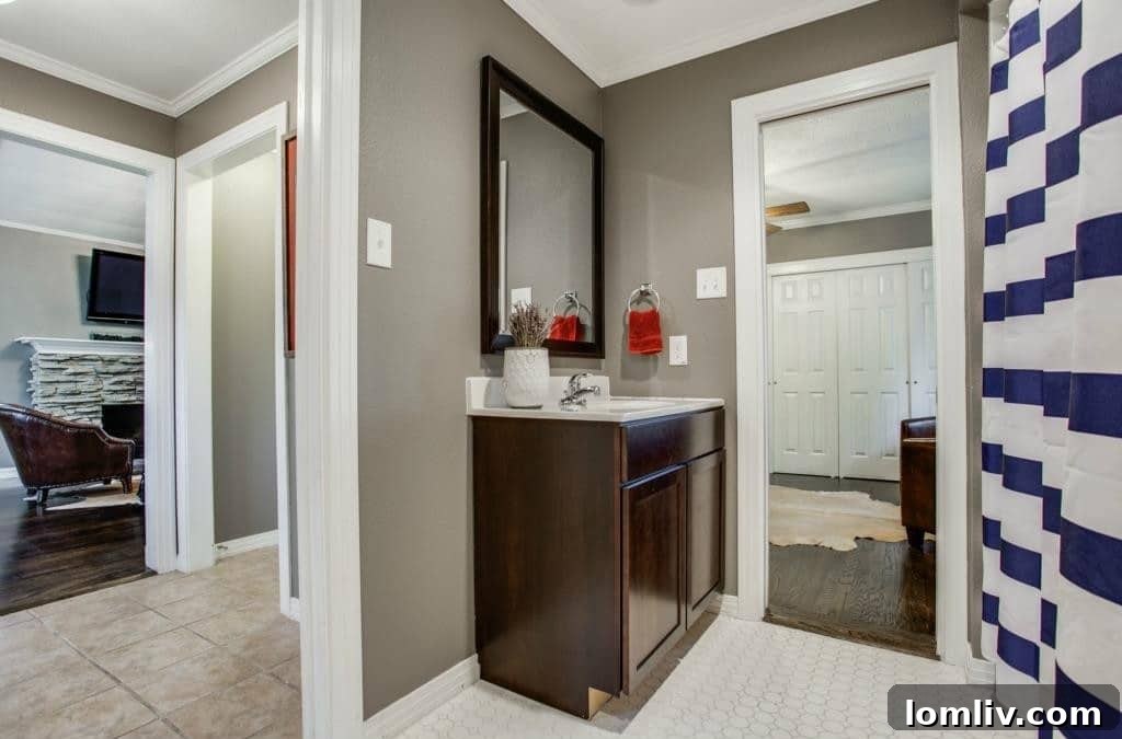 Master Bathroom - Clean White Tile