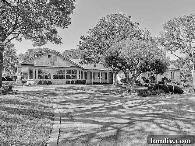 The historic Doolin Estate at 6723 Forest Lane in Preston Hollow, Dallas, before the development of Iris Hollow.