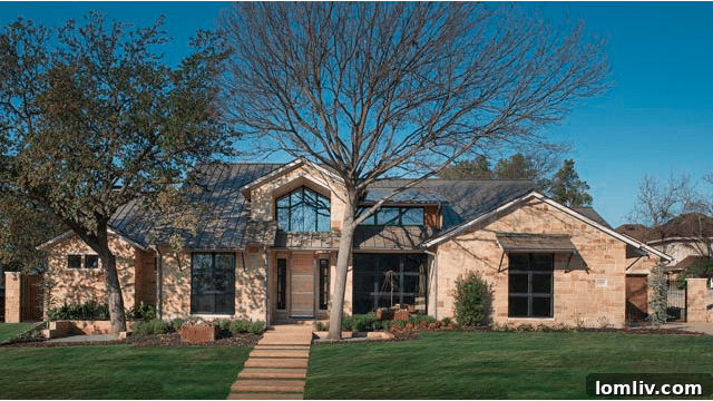 The elegant exterior of a model home for sale in Iris Hollow, showcasing refined architectural details and lush landscaping.