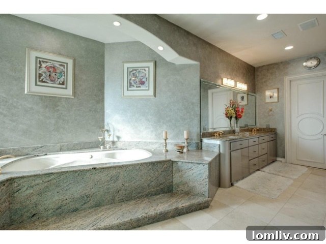 Opulent Master Bath with Elevated Tub