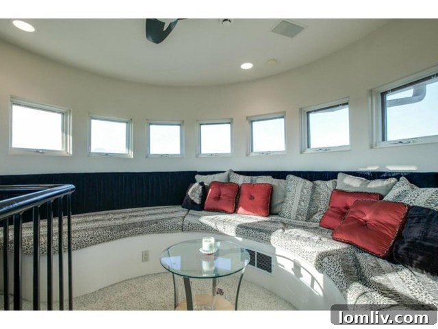 Private Turret Lounge in Master Suite