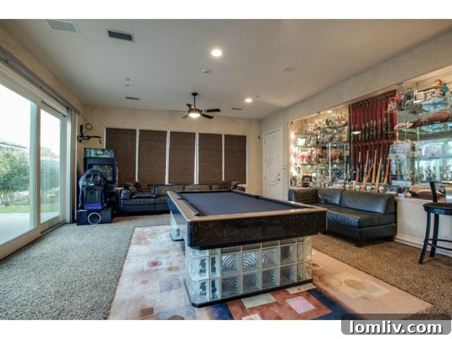 Spacious Game Room for Entertainment