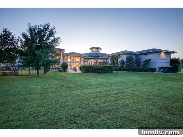 Expansive Manicured Lawn Areas