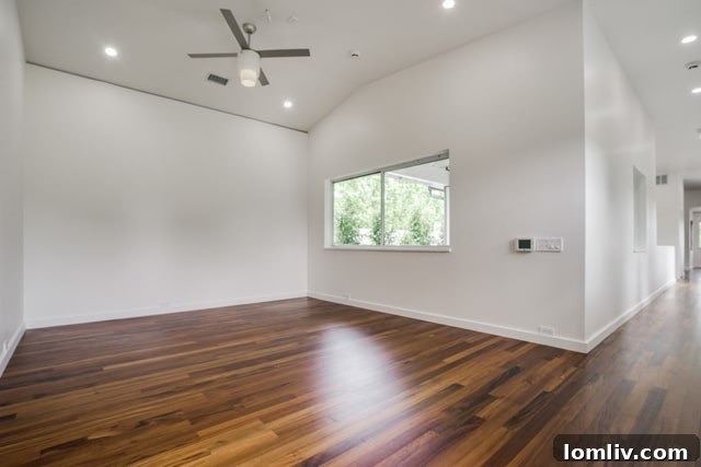5103 Milam Street Dallas - Interior Living Space with Staircase