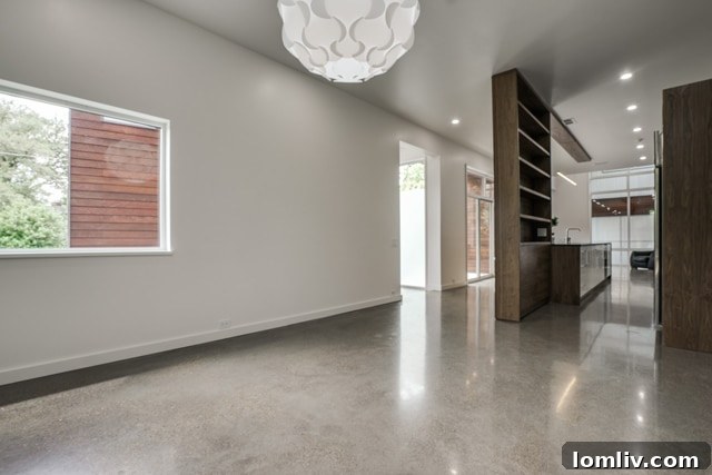 5103 Milam Street Dallas - View into Open Living Space