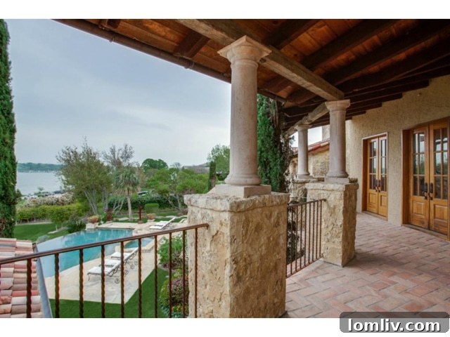 Beautiful outdoor terrace offering serene views and ample space for relaxation