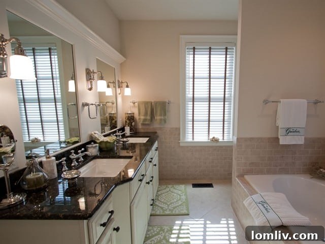 Luxurious Master Bathroom at Greenbrier Sporting Club Home