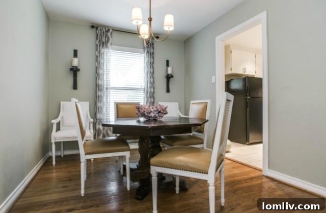 Stylish seating arrangement in the renovated living room