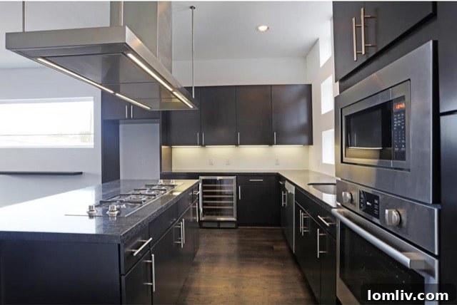 Luxury Kitchen with Wine Refrigerator - 4607 Steel St
