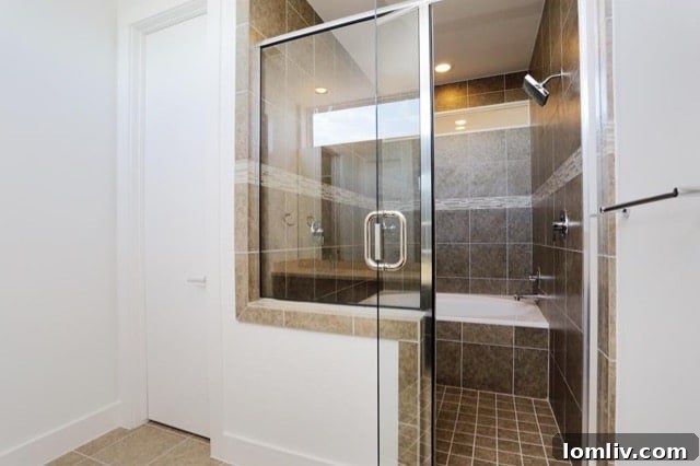 Guest Bedroom with Walk-in Closet - Modern Townhome Design