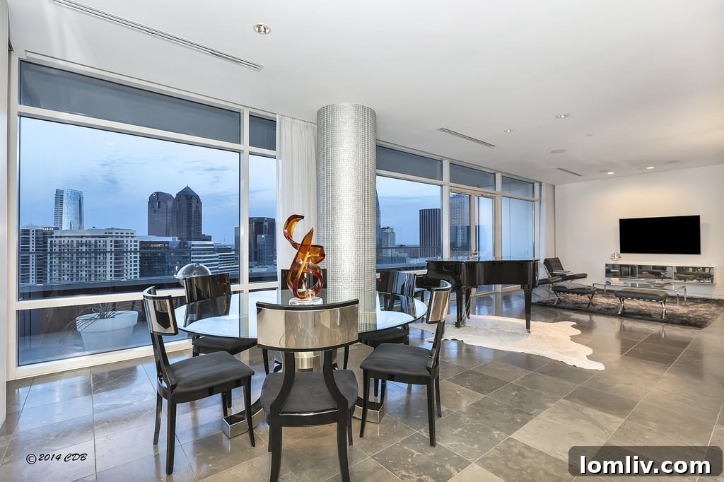 Spacious Living Room at W Residences Unit 2508