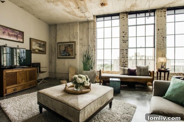 Industrial Style Ceiling Fan and Lighting in Loft