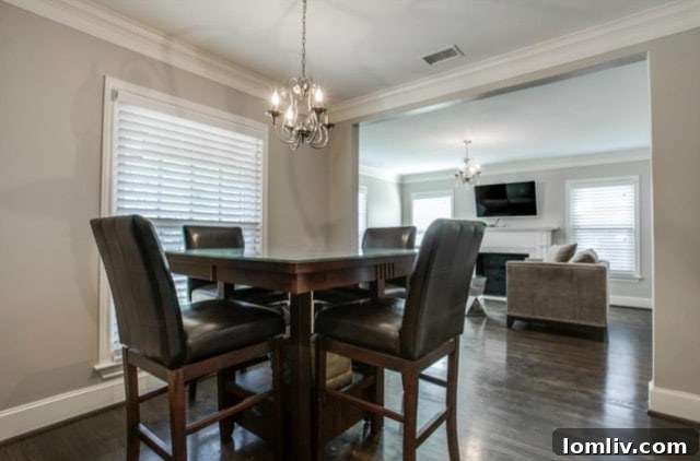 Comfortable and stylish seating arrangement in the main living room at 5824 Palm Ln