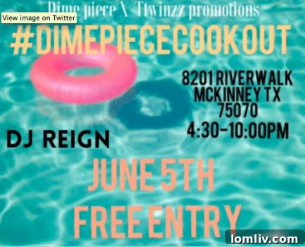 The Craig Ranch Pool Party's Influence on McKinney Real Estate: A Brief for Residents 3 Pop-Up Twitter Rave Party Invitation