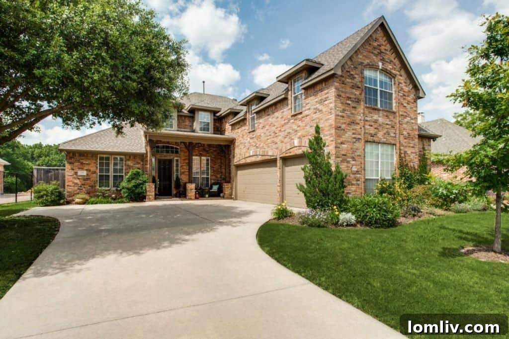 Cathy Browne's Guide to Dominating Your Real Estate Neighborhood 2 A modern, spacious living room in a home in Allen, TX, freshly staged, indicative of a property recently sold by Cathy Browne.