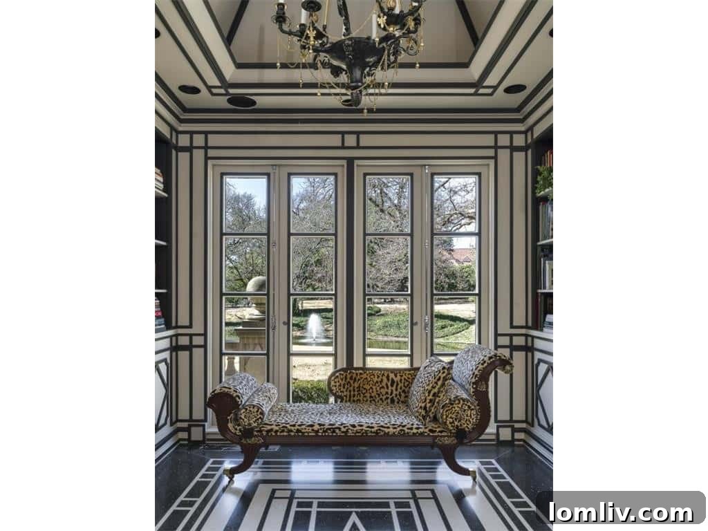 The charming conservatory at 5505 Chatham Hill, bathed in natural light.