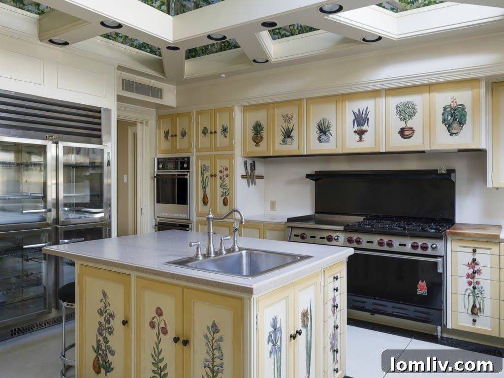 A gourmet kitchen at 5505 Chatham Hill, designed for culinary excellence.