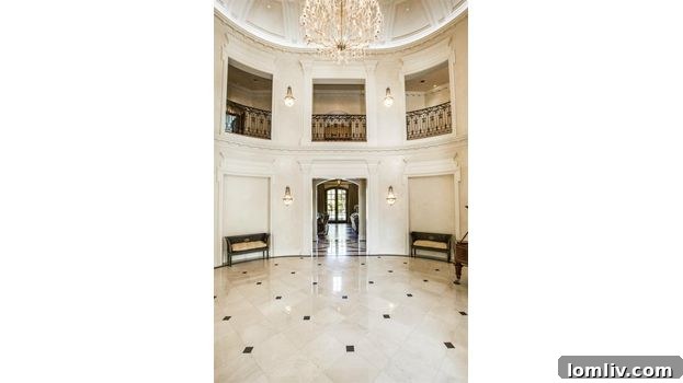 Luxurious interior of 5139 Seneca, featuring high ceilings and elegant furnishings in a formal living space.