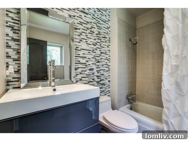 Modern Second Bathroom with Updated Fixtures