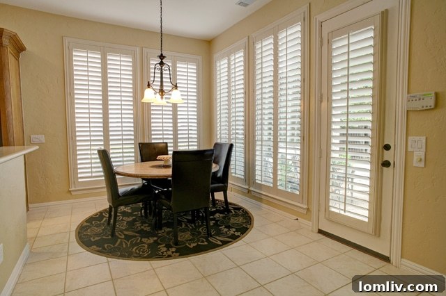 Bright Breakfast Nook: A Sunny Spot for Morning Meals