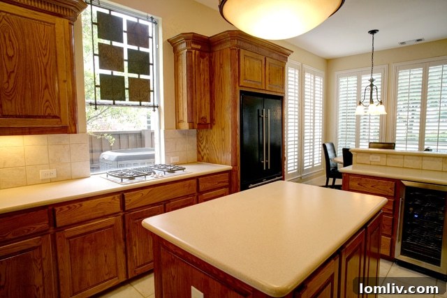Modern Kitchen with Ample Cabinetry and Brushed Nickel Fixtures
